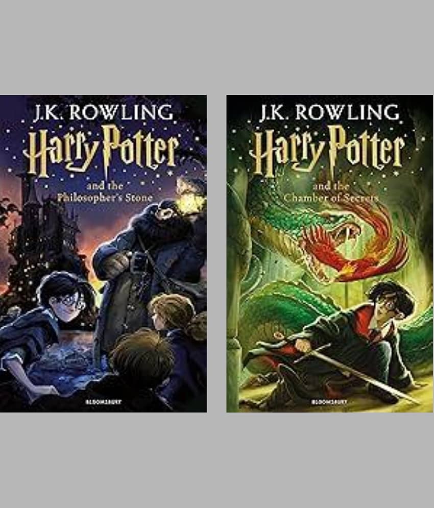 Harry Potter and the Philosopher's Stone + Harry Potter and the Chamber of Secrets (Harry Potter 2) (Set of 2 Books) - Stationery | Buy online on ZillyBuy