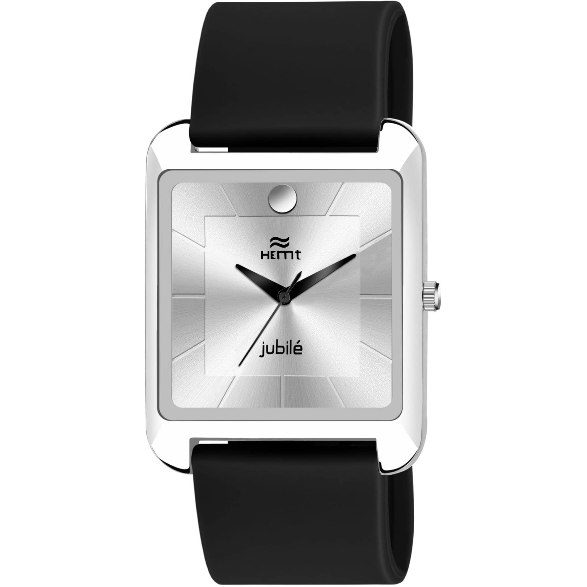     			Hemt Black Silicon Analog Men's Watch