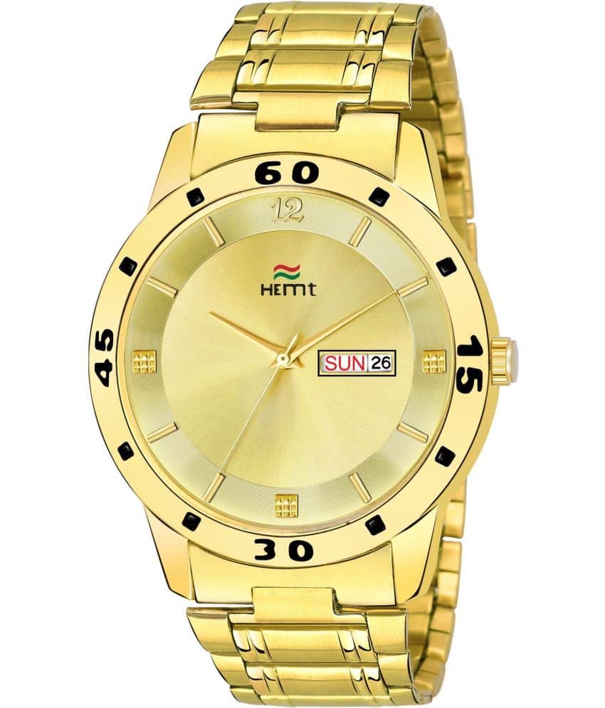Hemt Gold Stainless Steel Analog Men's Watch
