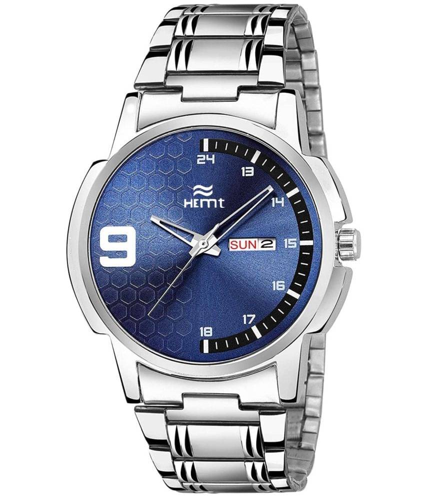     			Hemt Silver Stainless Steel Analog Men's Watch