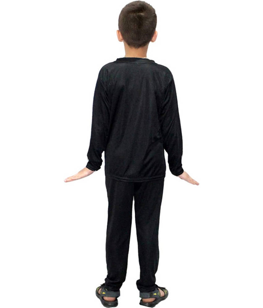 Kaku Fancy Dresses Plain Track Suit Costume Set -Orange, 10-12 Years, For Boys & Girls