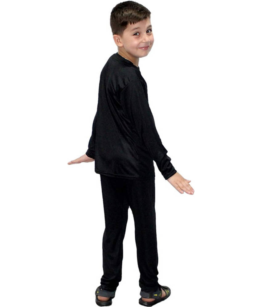 Kaku Fancy Dresses Plain Track Suit Costume Set -Orange, 10-12 Years, For Boys & Girls