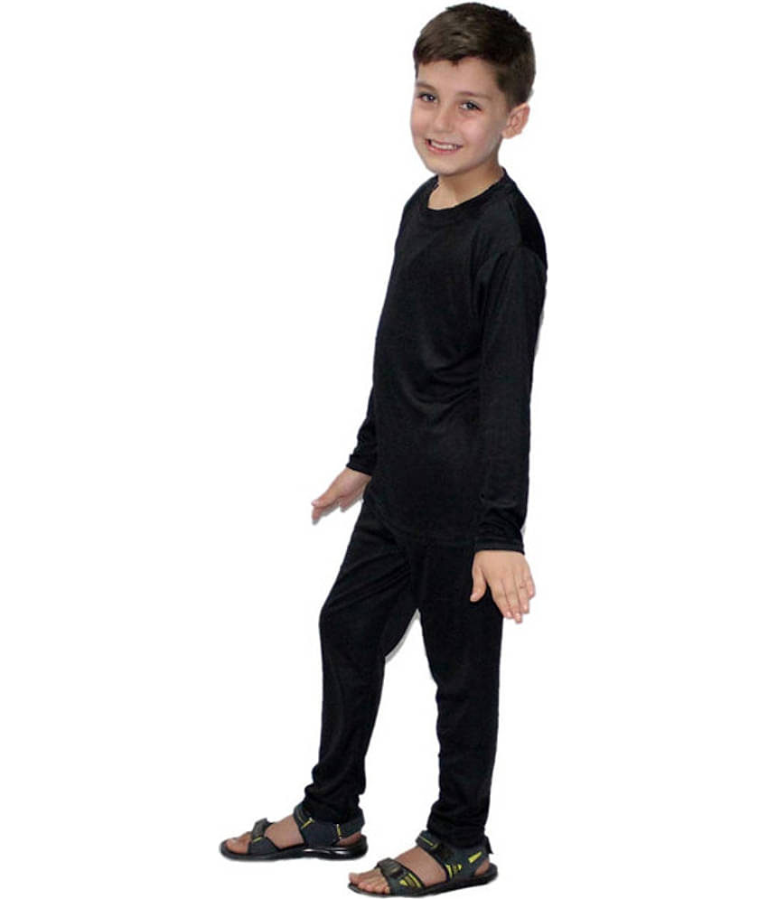 Kaku Fancy Dresses Plain Track Suit Costume Set -Orange, 10-12 Years, For Boys & Girls