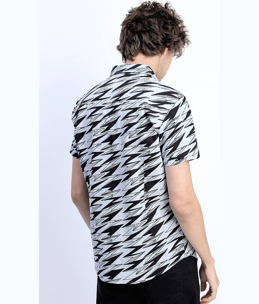 Ketch 100% Cotton Slim Fit Printed Half Sleeves Men's Casual Shirt - Pink ( Pack of 1 )