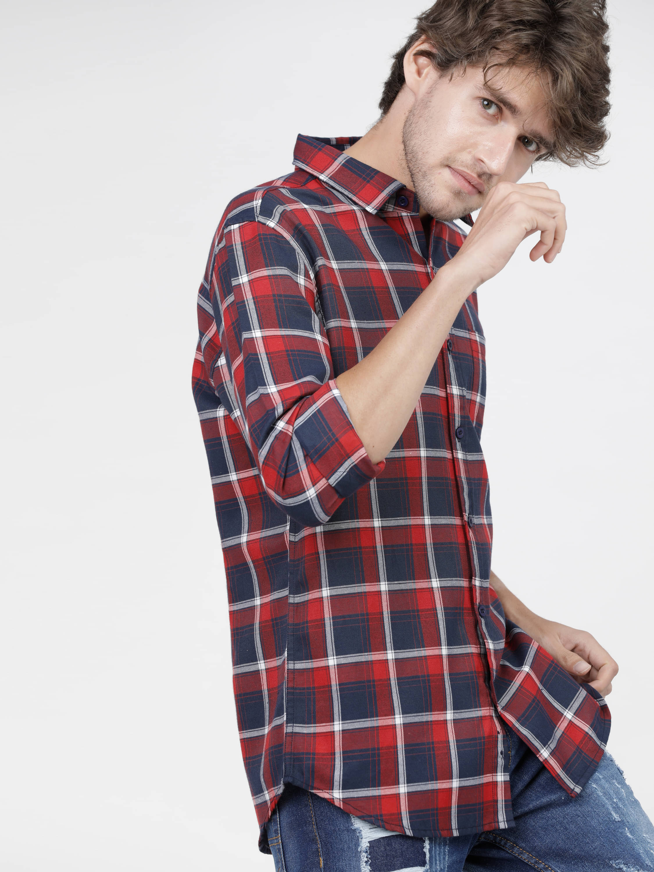 Ketch Polyester Slim Fit Checks Full Sleeves Men's Casual Shirt - Navy Blue ( Pack of 1 ) Ketch Polyester Slim Fit Checks Full Sleeves Men's Casual Shirt - Navy Blue ( Pack of 1 )