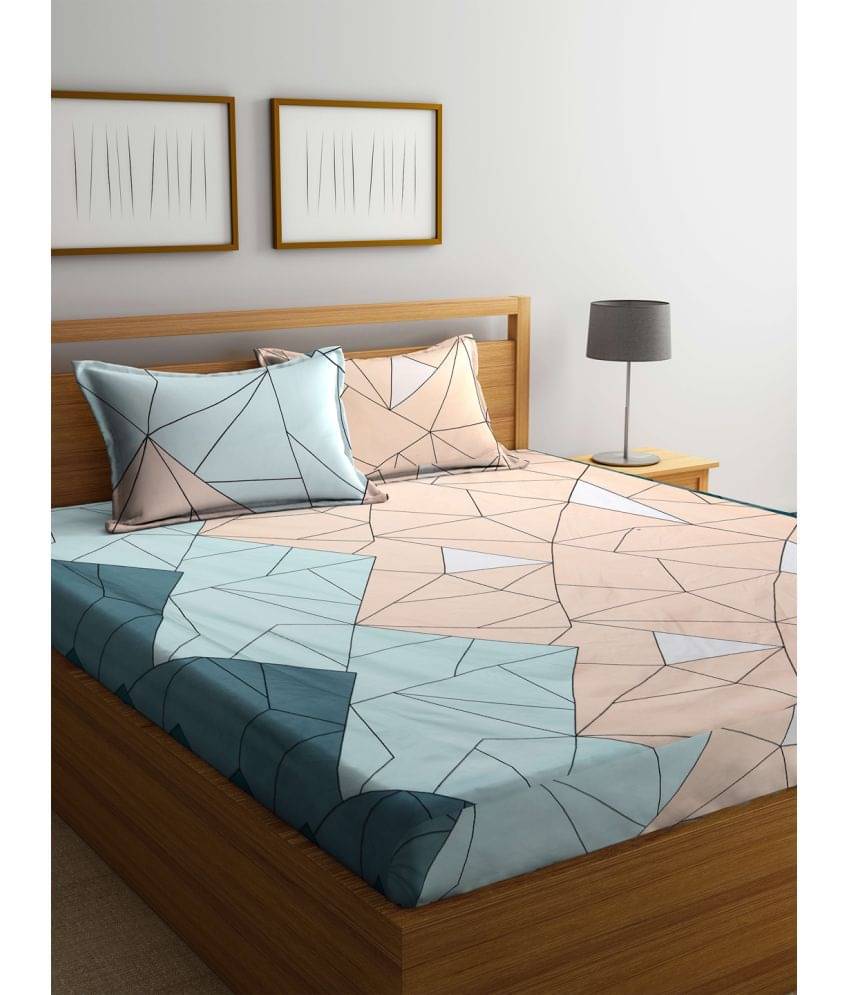 Klotthe Poly Cotton 1 Double King Bedsheet with 2 Pillow Covers ( Orange )     			Klotthe Poly Cotton 1 Double King Bedsheet with 2 Pillow Covers ( Orange )