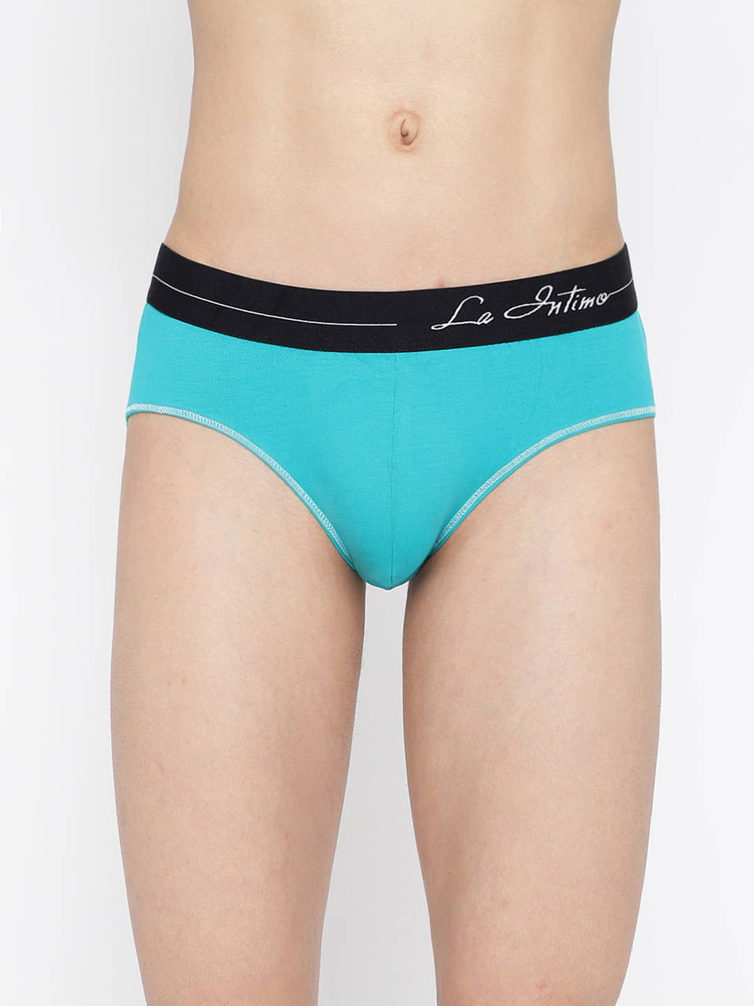 La Intimo Pack of 1 Cotton Briefs For Men's ( Yellow )