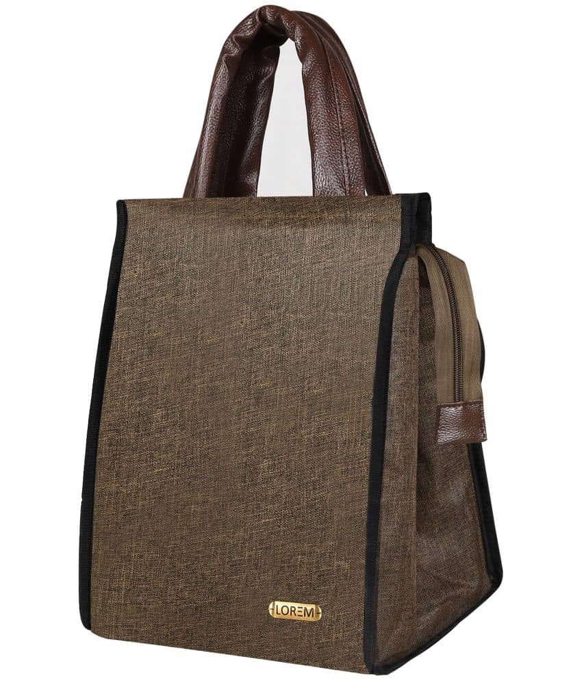 Lorem Khaki Lunch Bags ( 1 Pc ) - Handbags | Buy online on ZillyBuy