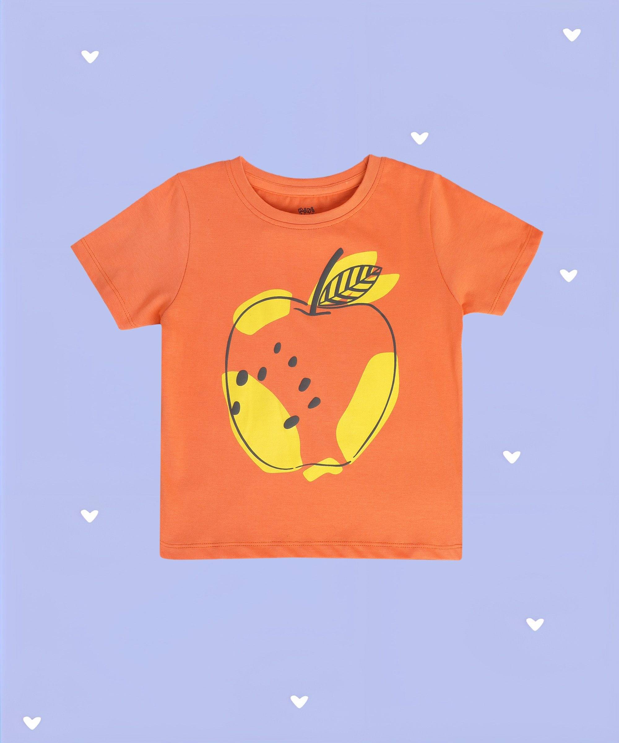     			MINI KLUB Pack of 1 Girls Cotton Top ( Orange )