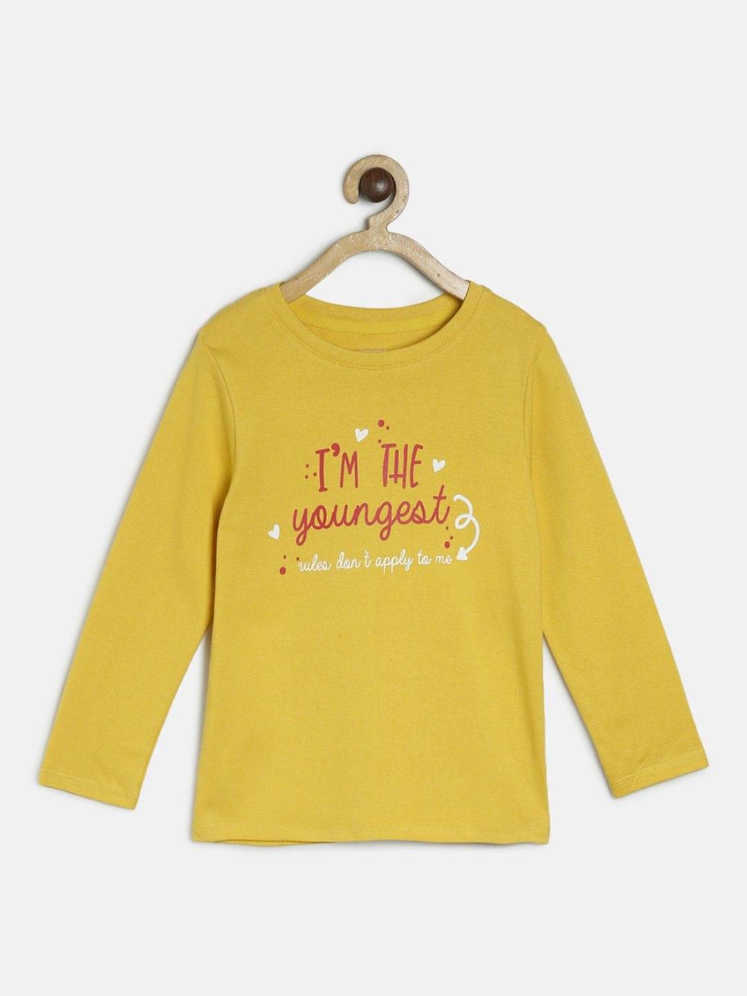     			MINI KLUB Pack of 1 Girls Cotton Top ( Yellow )