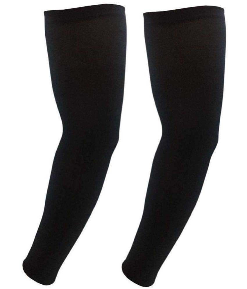 Nimeka Black Solid Riding Sleeves ( Single Set ) Nimeka Black Solid Riding Sleeves ( Single Set )