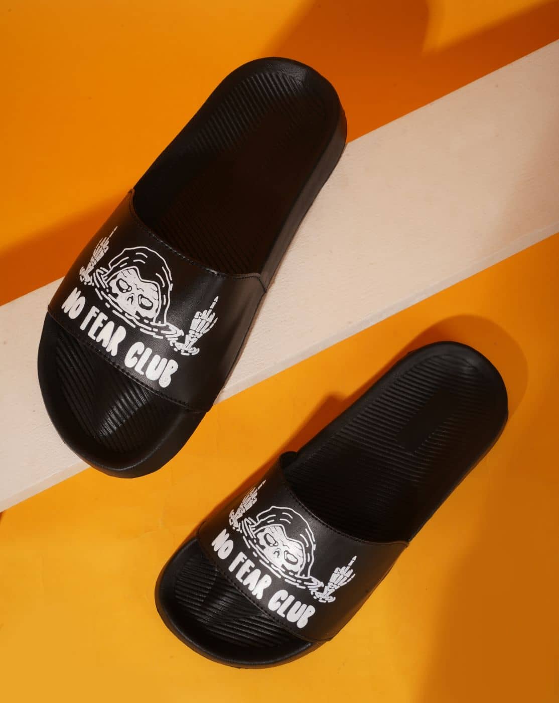 PERY PAO Black Men's Slide Flip Flop