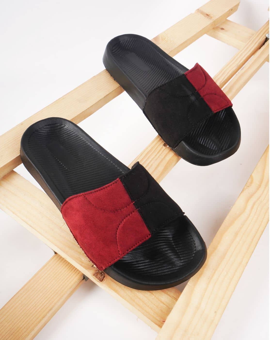 PERY PAO Maroon Men's Slide Flip Flop