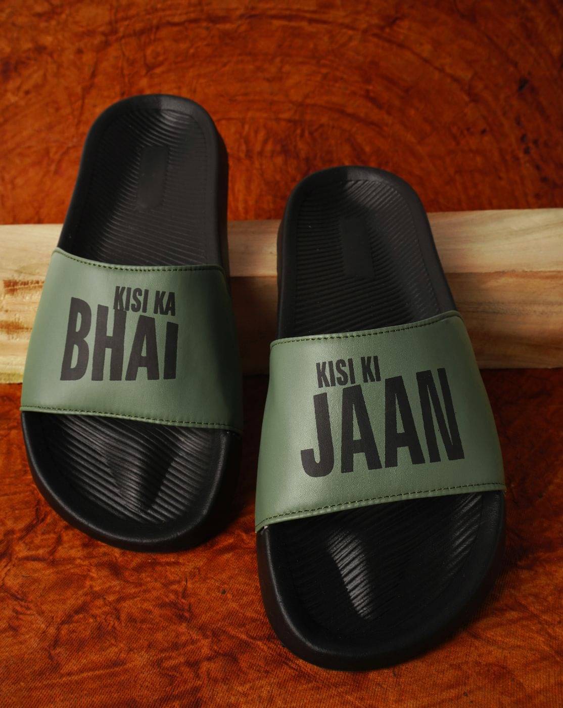     			PERY PAO Olive Men's Slide Flip Flop