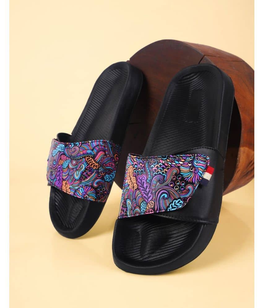 PERY PAO Purple Men's Slide Flip Flop