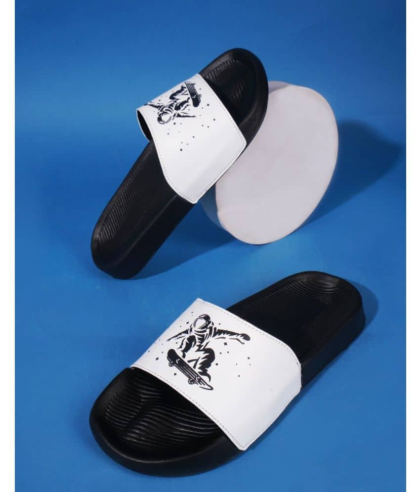 PERY PAO White Men's Slide Flip Flop