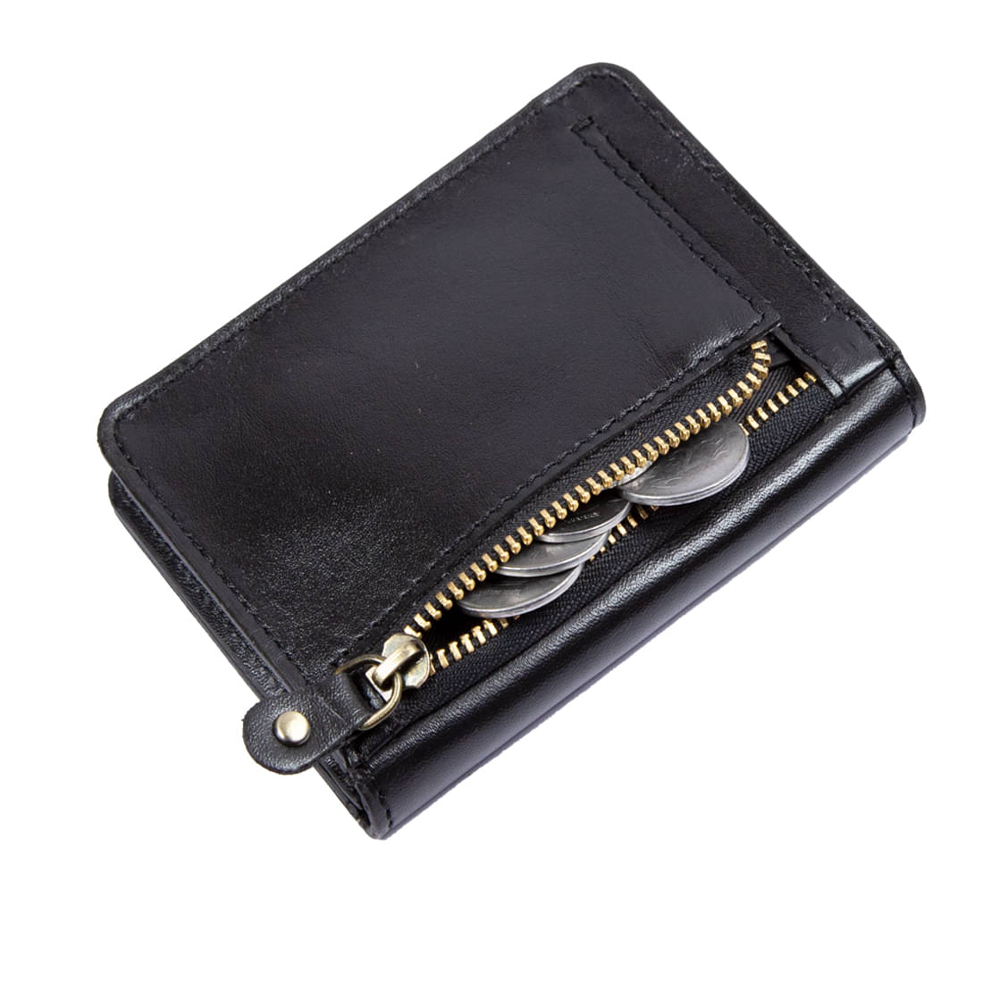     			STYLE SHOES Leather Black Women's Bi Fold Wallet ( Pack of 1 )