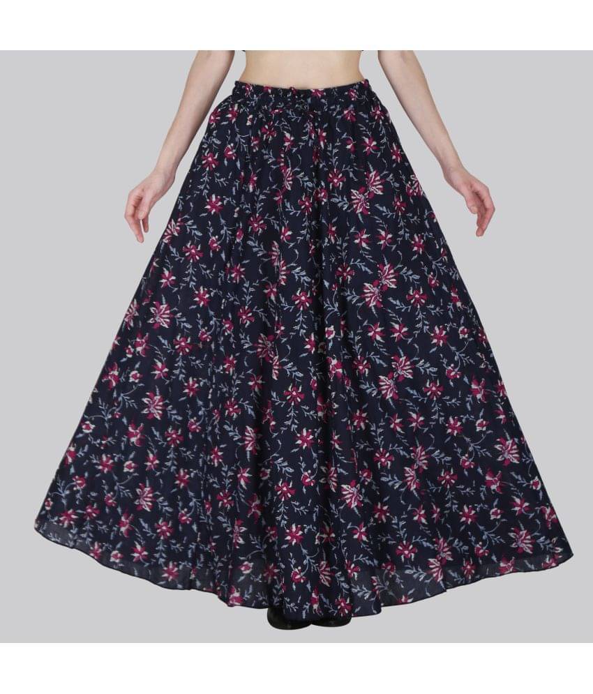     			Sttoffa Blue Cotton Women's A-Line Skirt ( Pack of 1 )