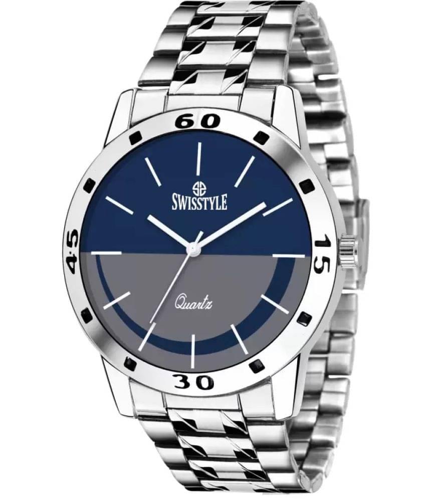     			Swisstyle Silver Metal Analog Men's Watch