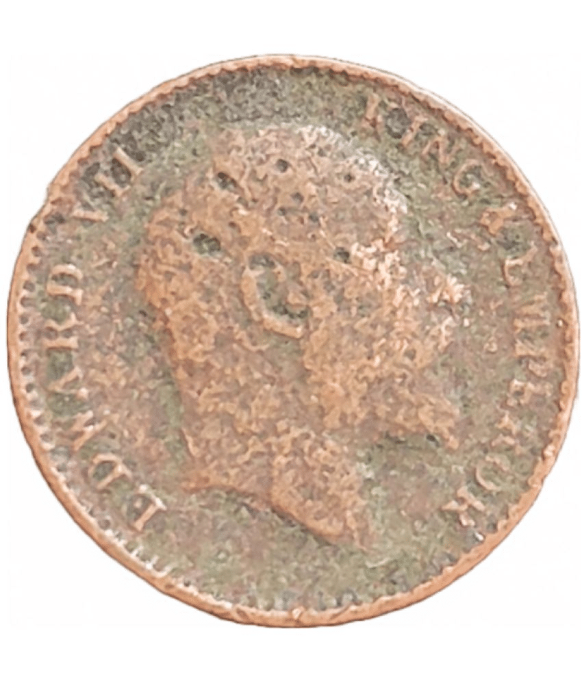     			Very Rare 1/12 Anna 1906 Edward VII British India Coin