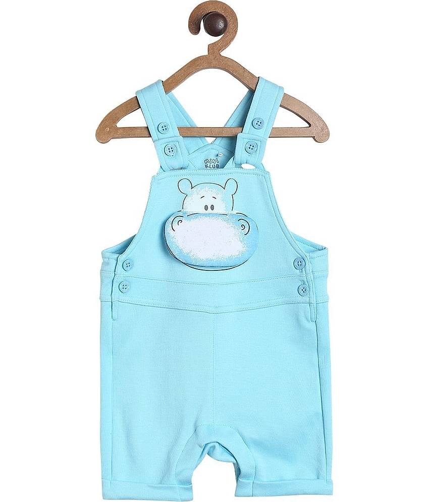 miniklub Pack of 2 Baby Boys Cotton Dungaree Sets ( Blue )