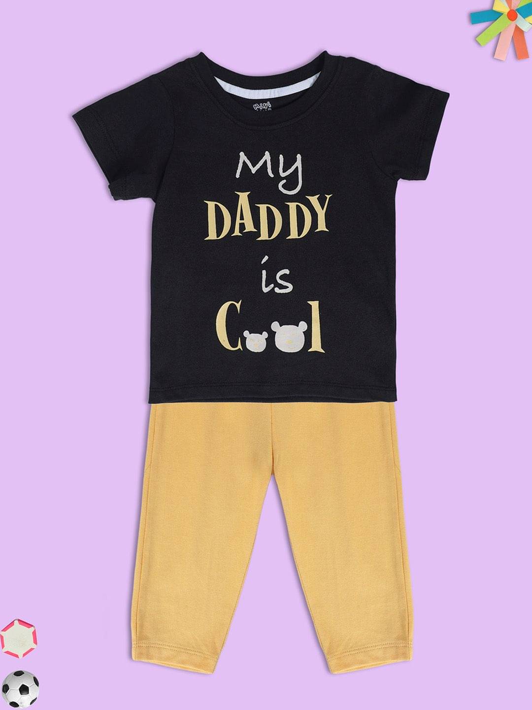     			miniklub Pack of 2 Baby Boys Cotton T-Shirt & Trouser ( Multi )