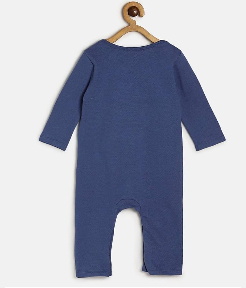 miniklub Multicolor Cotton Rompers For Baby Boy ( Pack of 2 )