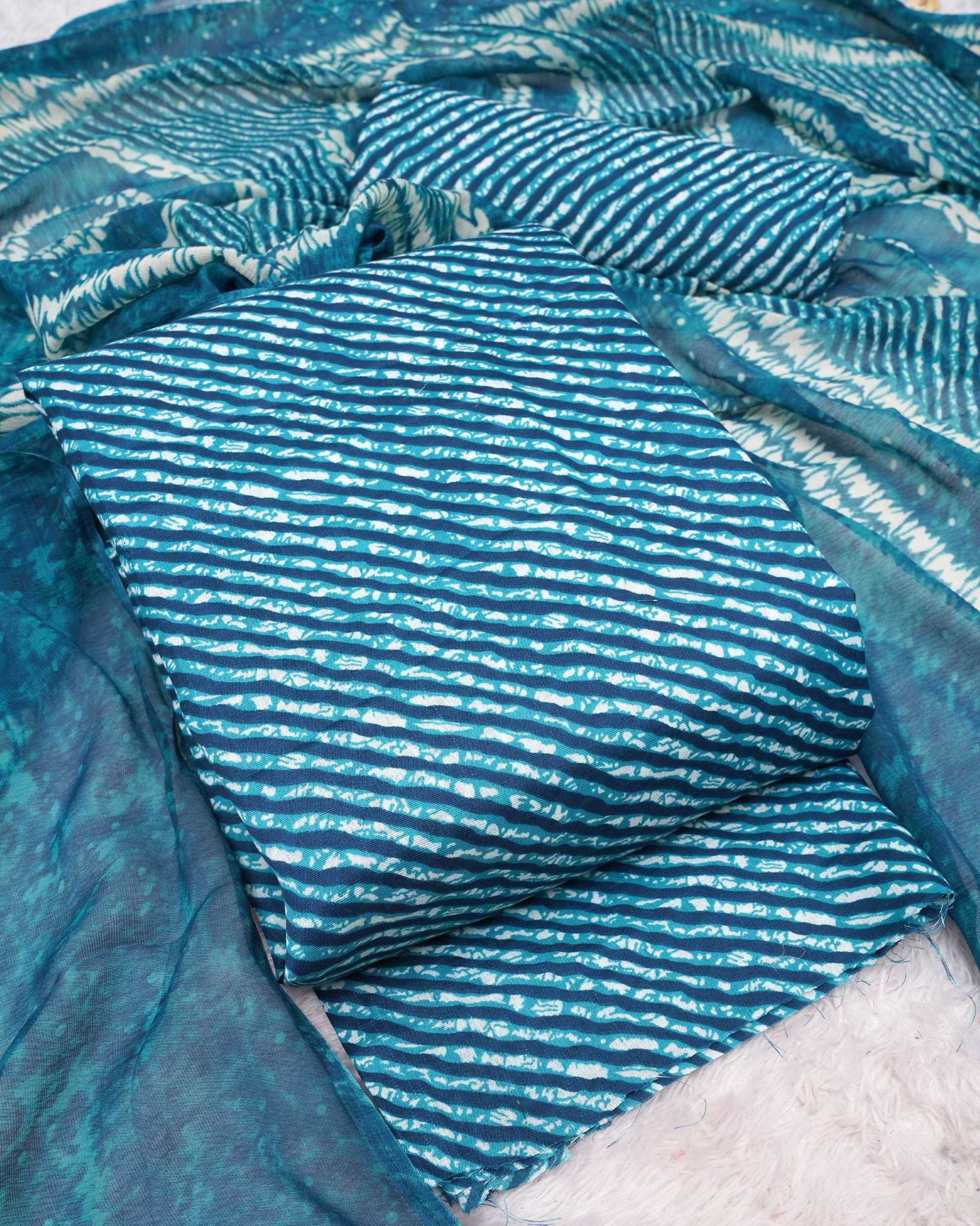 pandadi saree Unstitched Silk Printed Dress Material - Blue ( Pack of 1 ) pandadi saree Unstitched Silk Printed Dress Material - Blue ( Pack of 1 )