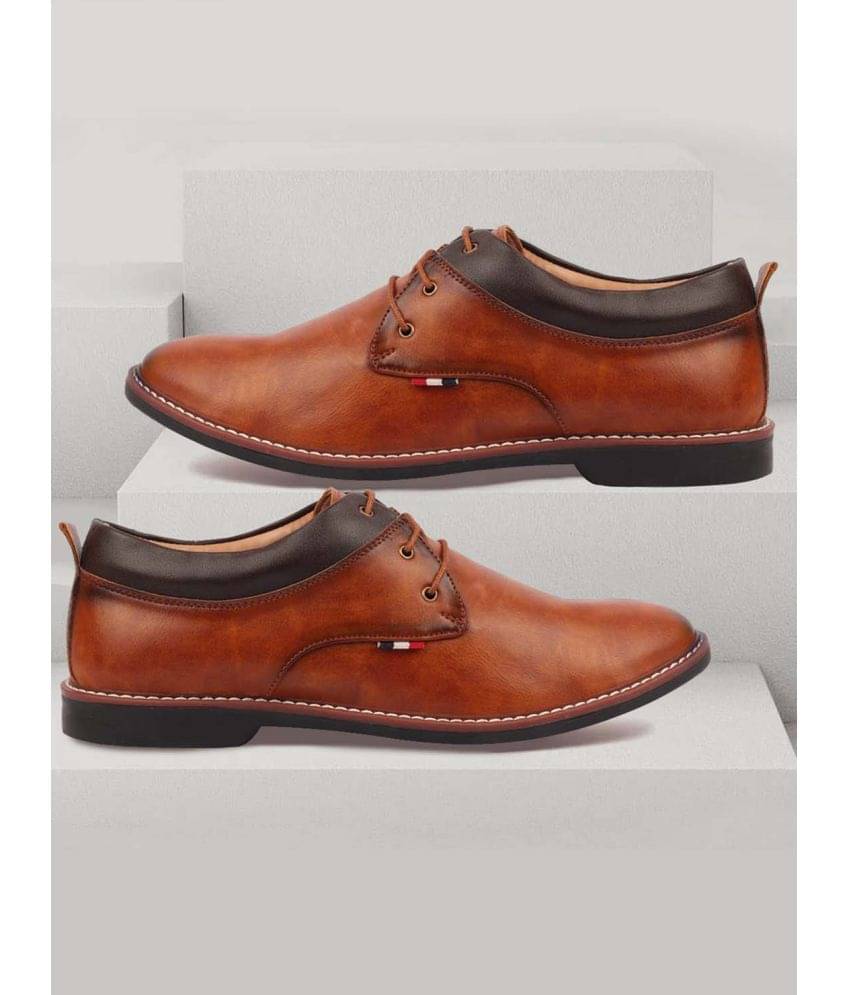Fausto Camel Men's Oxford Formal Shoes Fausto Camel Men's Oxford Formal Shoes