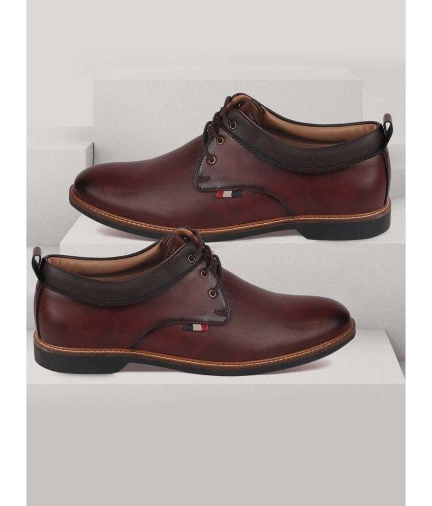     			Fausto Tan Men's Oxford Formal Shoes