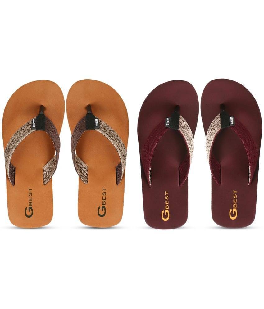     			GBest Multicolor Men's Thong Flip Flop