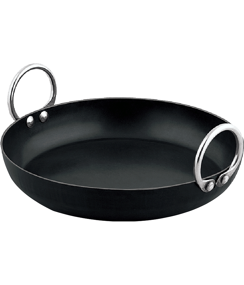 Veer Iron Cookware Shallow Kadhai, (2.4) L, 2 mm Thickness - Cookware | Buy online on ZillyBuy