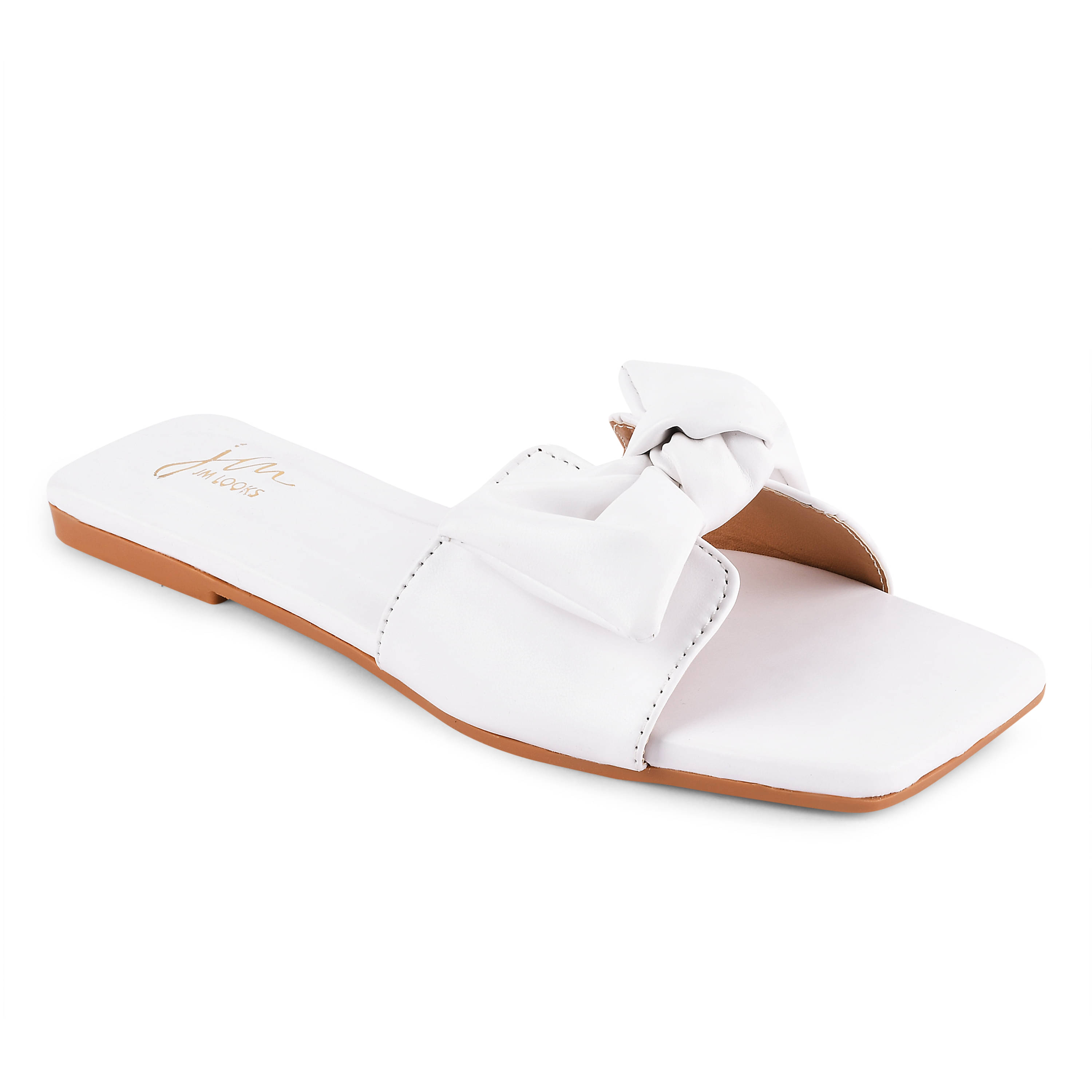     			JM Looks White Women's Flats