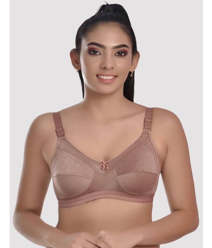 LadySoft Brown Cotton Blend Non Padded Women's Everyday Bra ( Pack of 1 ) LadySoft Brown Cotton Blend Non Padded Women's Everyday Bra ( Pack of 1 )