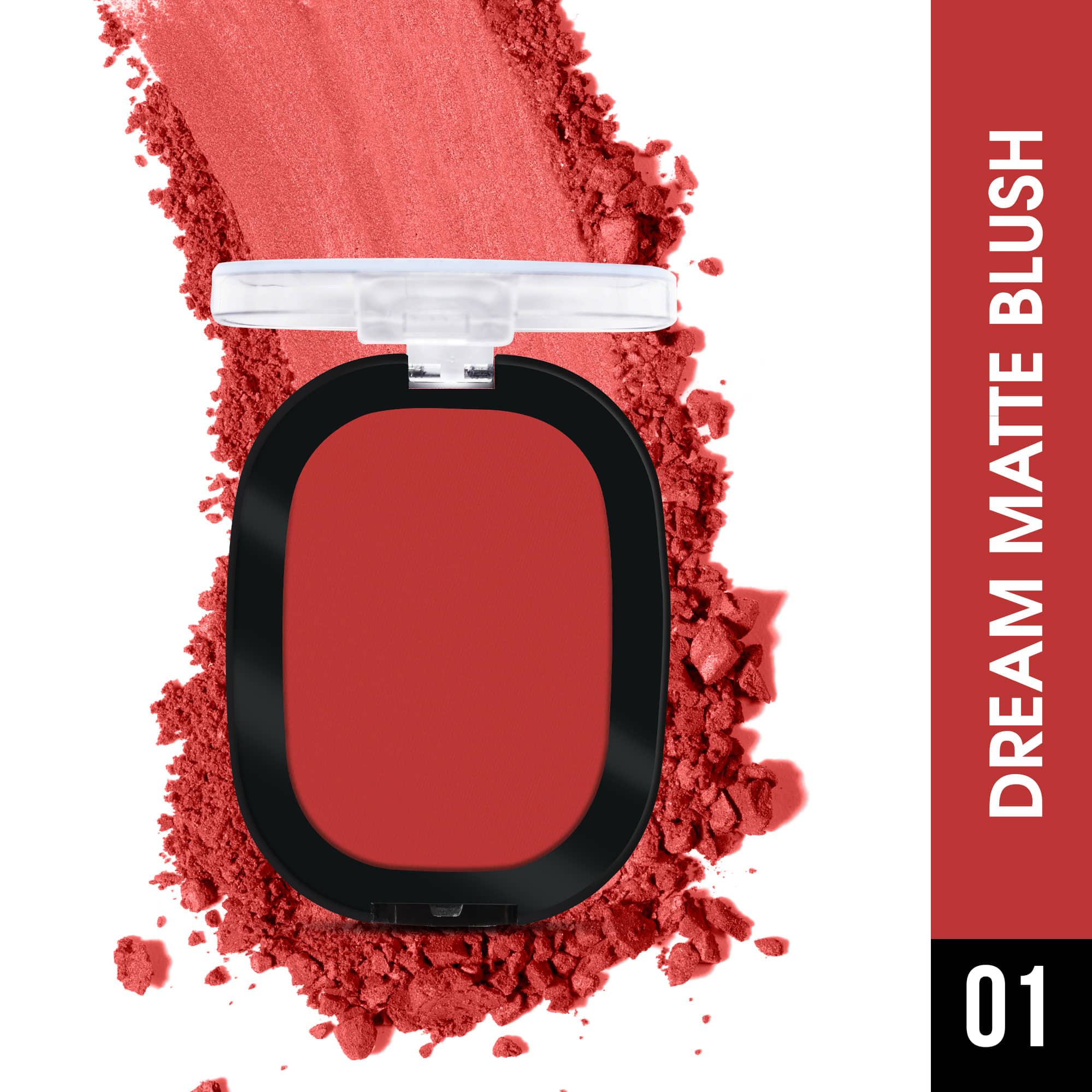 Beauty Berry Dream Matte Blush Highly Pigmented & Blendable Shades 7g, Deep Red (Shade - 01)