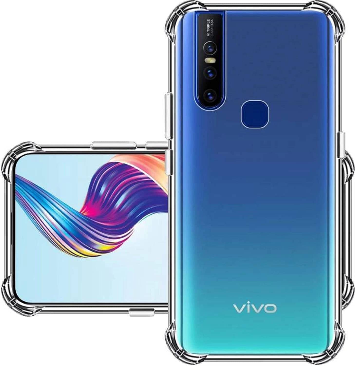     			Case Vault Covers Silicon Soft cases Compatible For Silicon Vivo V15 ( Pack of 1 )