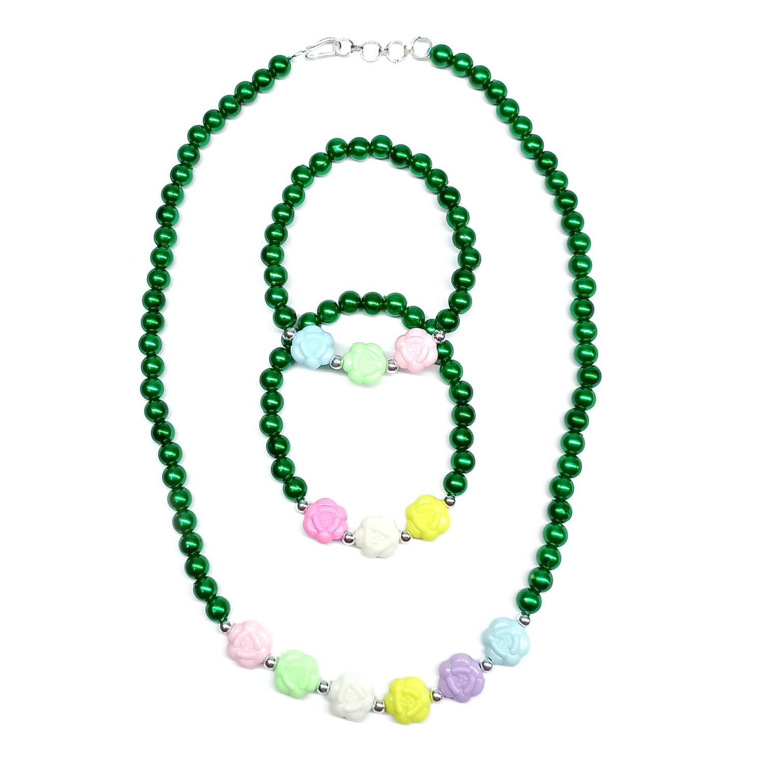     			DAIVYA WELLNESS Multi Color Pearls Necklace Set ( Pack of 1 )