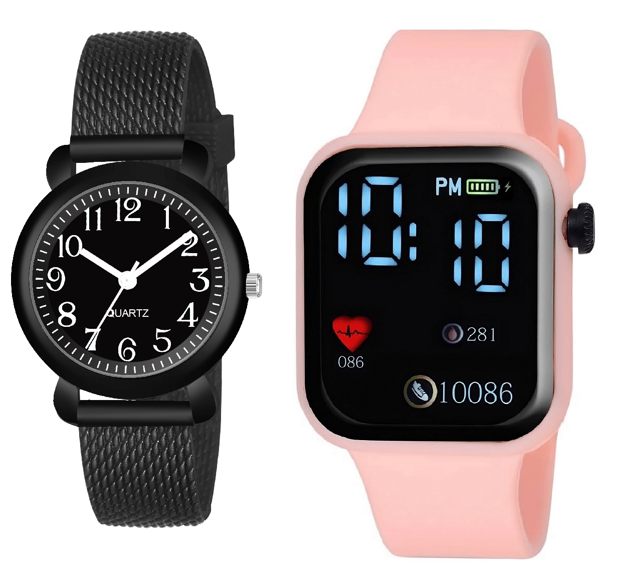     			DECLASSE Black Dial Analog Girls Watch ( Pack Of 2 )