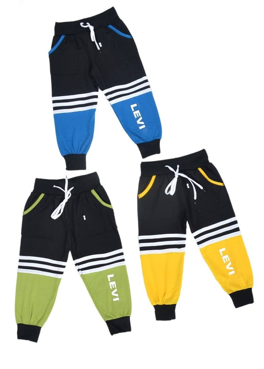     			DIAMOND EXPORTER Pack of 3 Boys Cotton Blend Trackpant ( Multi Color )