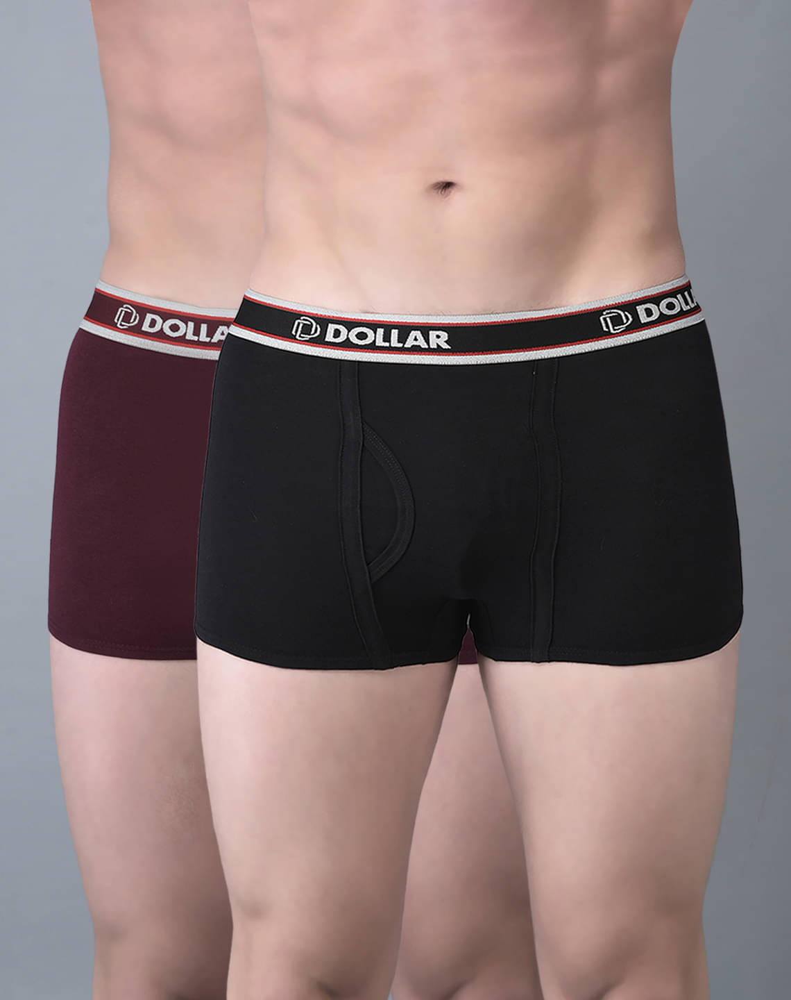 Dollar Bigboss Men's Pack of 2 Solid Combed Cotton Trunk With Double Pouch Support (Colour May Vary)     			Dollar Bigboss Men's Pack of 2 Solid Combed Cotton Trunk With Double Pouch Support (Colour May Vary)