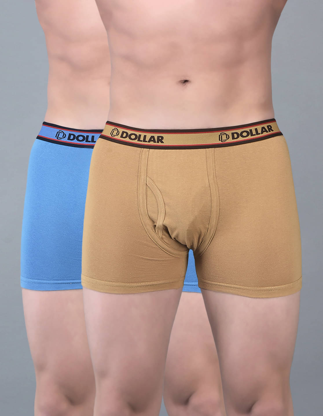 Dollar Bigboss Men's Pack of 2 Solid Combed Cotton Classy Trunk With Fly Front Access (Colour May Vary) Dollar Bigboss Men's Pack of 2 Solid Combed Cotton Classy Trunk With Fly Front Access (Colour May Vary)