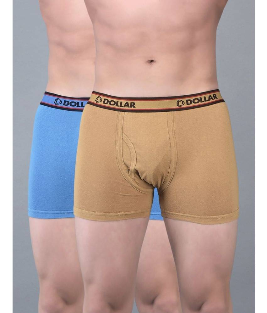 Dollar Bigboss Men's Pack of 2 Solid Combed Cotton Classy Trunk With Fly Front Access (Colour May Vary) Dollar Bigboss Men's Pack of 2 Solid Combed Cotton Classy Trunk With Fly Front Access (Colour May Vary)