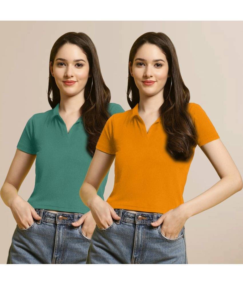 Fabflee Women's Polyester Crop Top ( Multi Color ) Fabflee Women's Polyester Crop Top ( Multi Color )