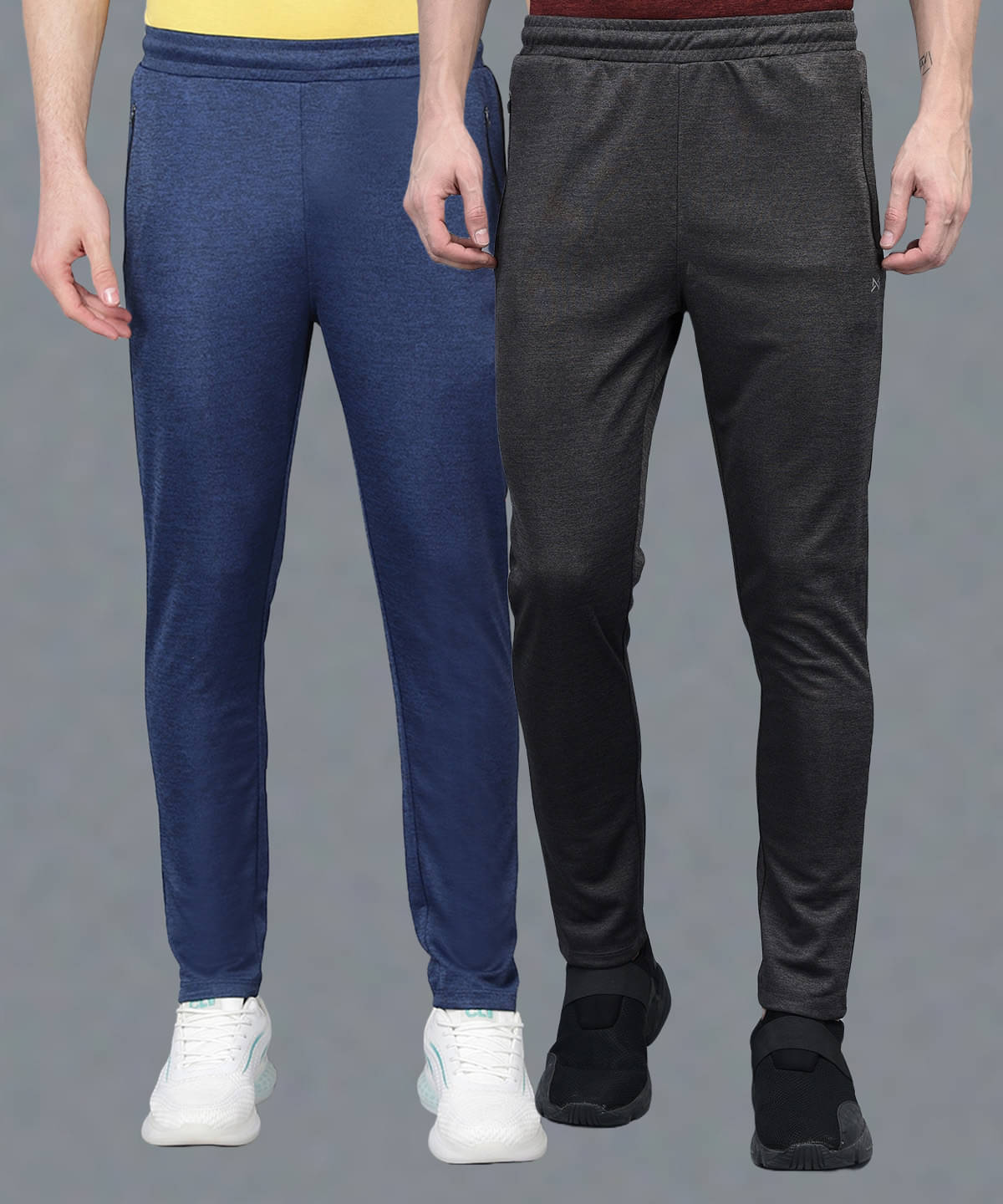     			Force NXT Multi Polyester Men's Sports Trackpants ( Pack of 2 )