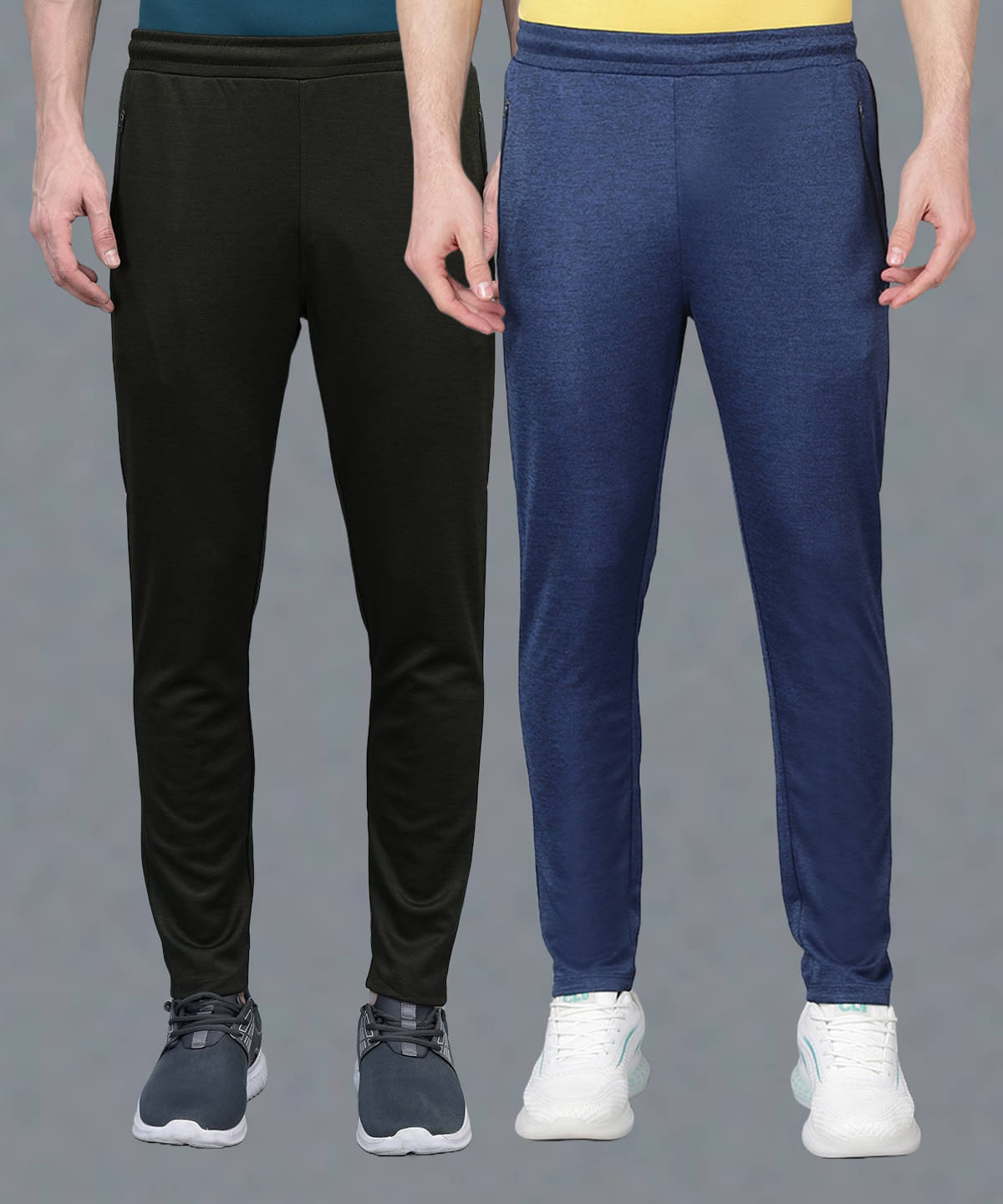 Force NXT Multi Polyester Men's Sports Trackpants ( Pack of 2 ) Force NXT Multi Polyester Men's Sports Trackpants ( Pack of 2 )