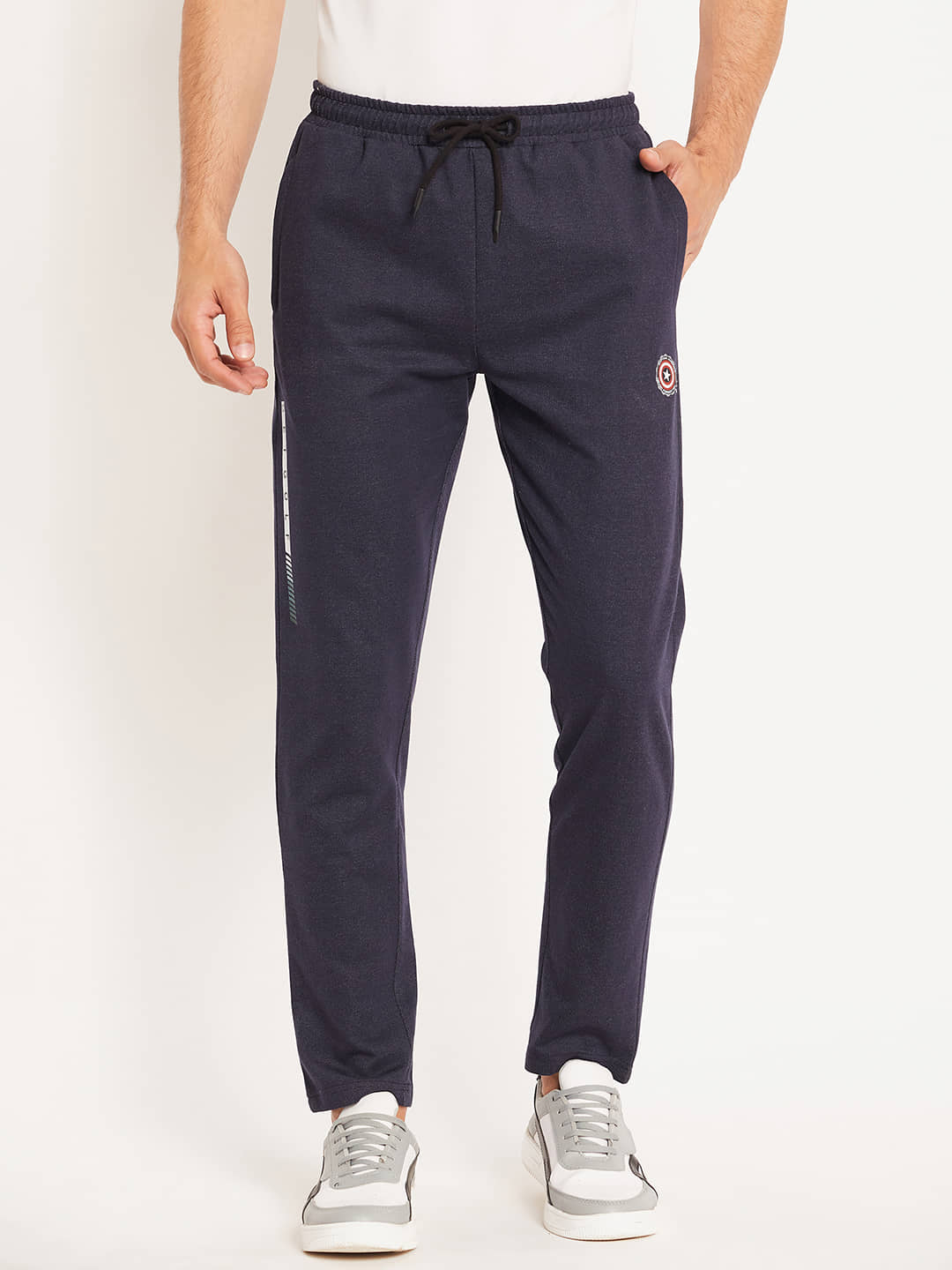 GET GOLF Navy Cotton Blend Men's Trackpants ( Pack of 1 ) - Track Pants | Buy online on ZillyBuy
