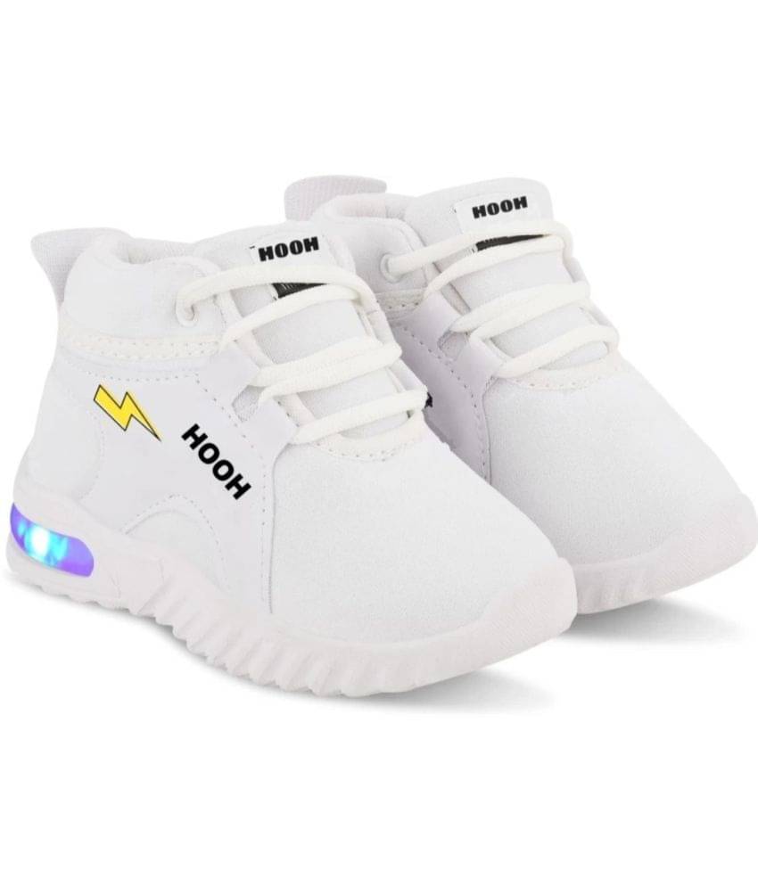 GLOBIN - White Boy's LED Shoes ( 1 Pair ) GLOBIN - White Boy's LED Shoes ( 1 Pair )