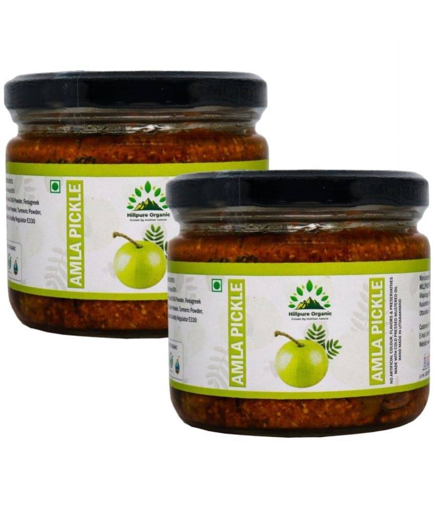 Hillpure Organic Amla Pickle Pickle 300 g Pack of 2     			Hillpure Organic Amla Pickle Pickle 300 g Pack of 2
