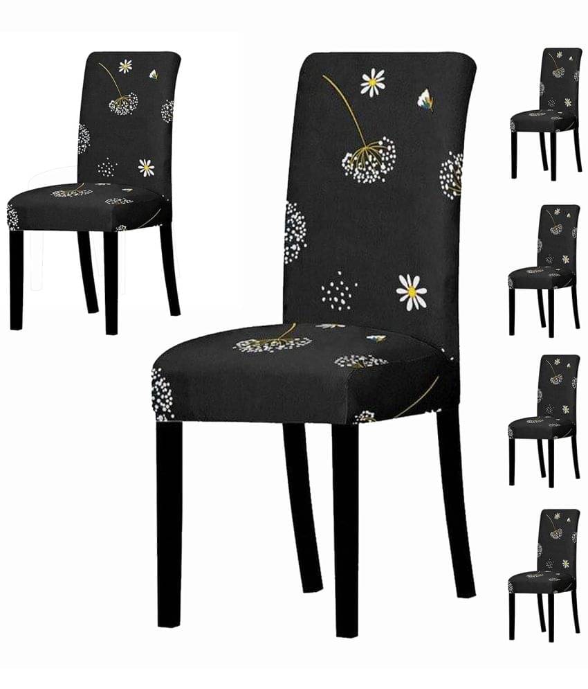     			House Of Quirk 1 Seater Polyester Chair Cover ( Pack of 6 )