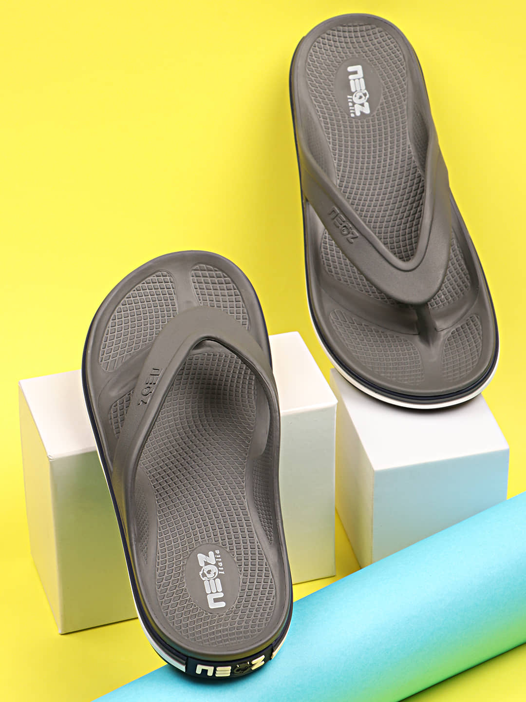 Neoz Khaki Men's Thong Flip Flop